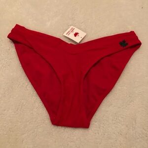 NWT 🇨🇦 Bikini Bottom with Maple Leaf